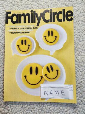 Family Circle Magazine January 2010 Smile Face Cover Home Cooking Health Tips